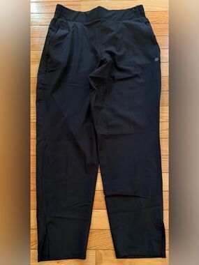 Apana Black Pants Elastic Waist Zip Pockets Lightweight Women’s Small